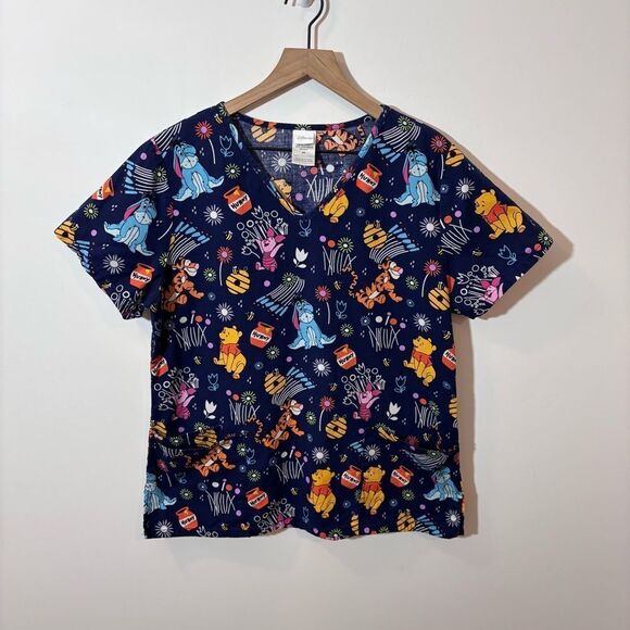 Disney, Winnie the Pooh, spring scrub top medium - Picture 2 of 12